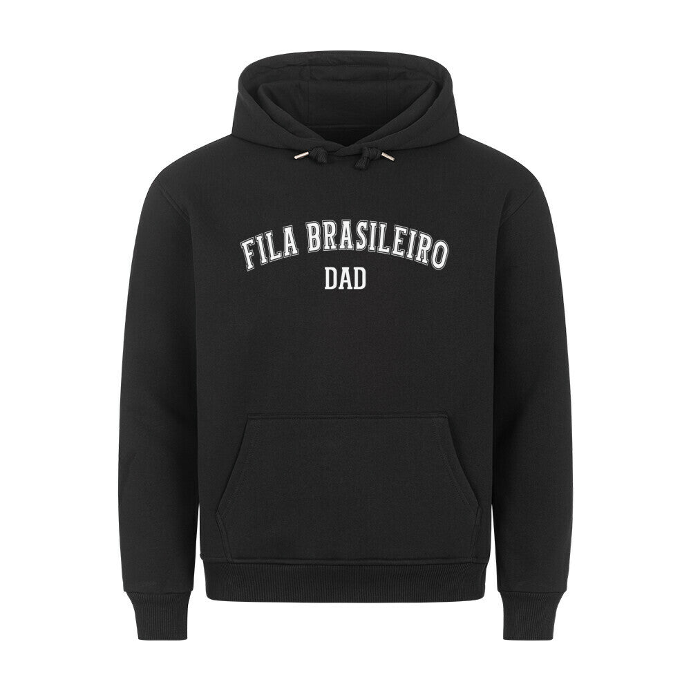 Premium Hoodie "Fila Brasileiro - DAD" Schwarz – hunde-shirt.de