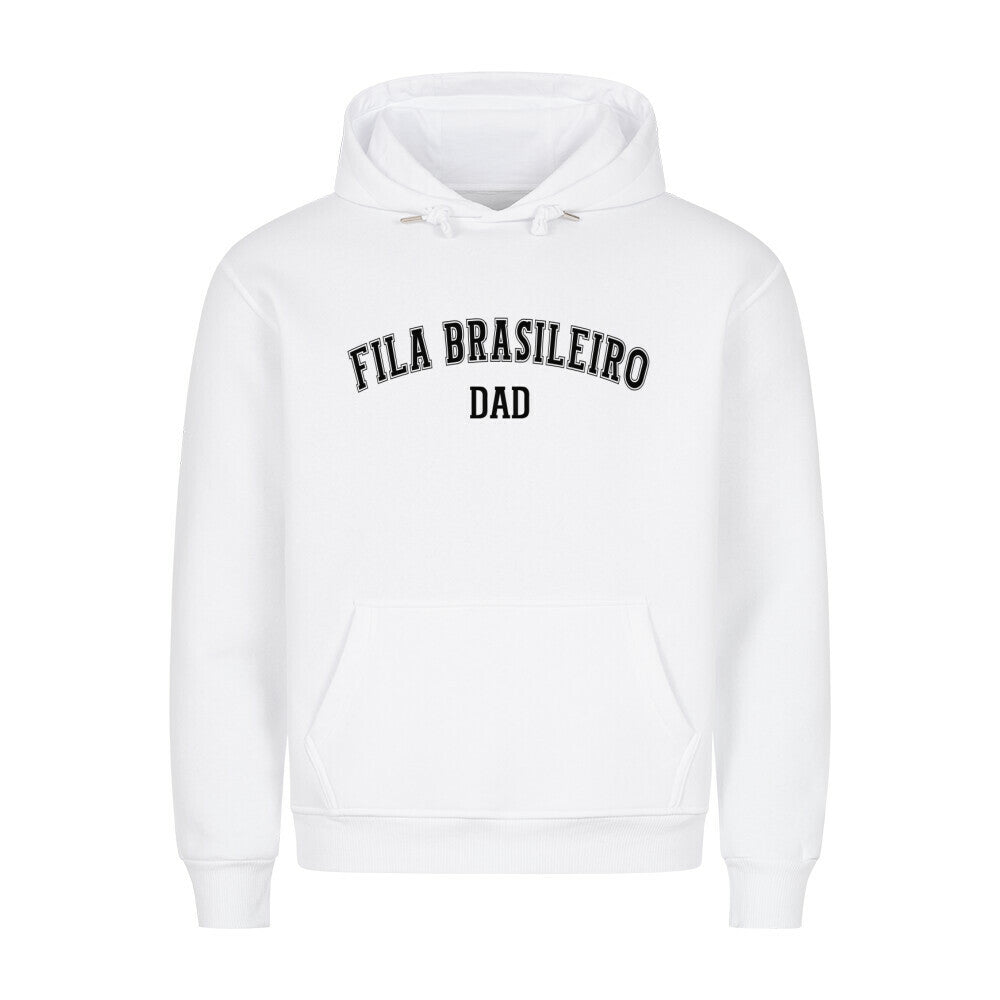 Premium Hoodie "Fila Brasileiro - DAD" Weiß – hunde-shirt.de