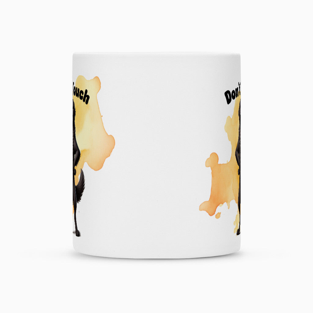 Tasse "Flat Coated Retriever - Don´t touch" – hunde-shirt.de