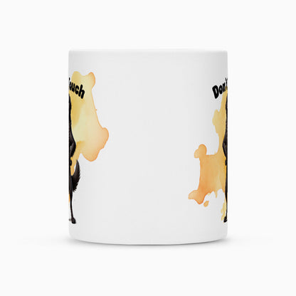 Tasse "Flat Coated Retriever - Don´t touch" – hunde-shirt.de