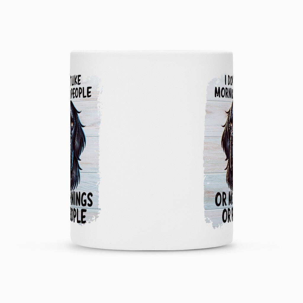 Tasse "Flat Coated Retriever - Morning People" – hunde-shirt.de