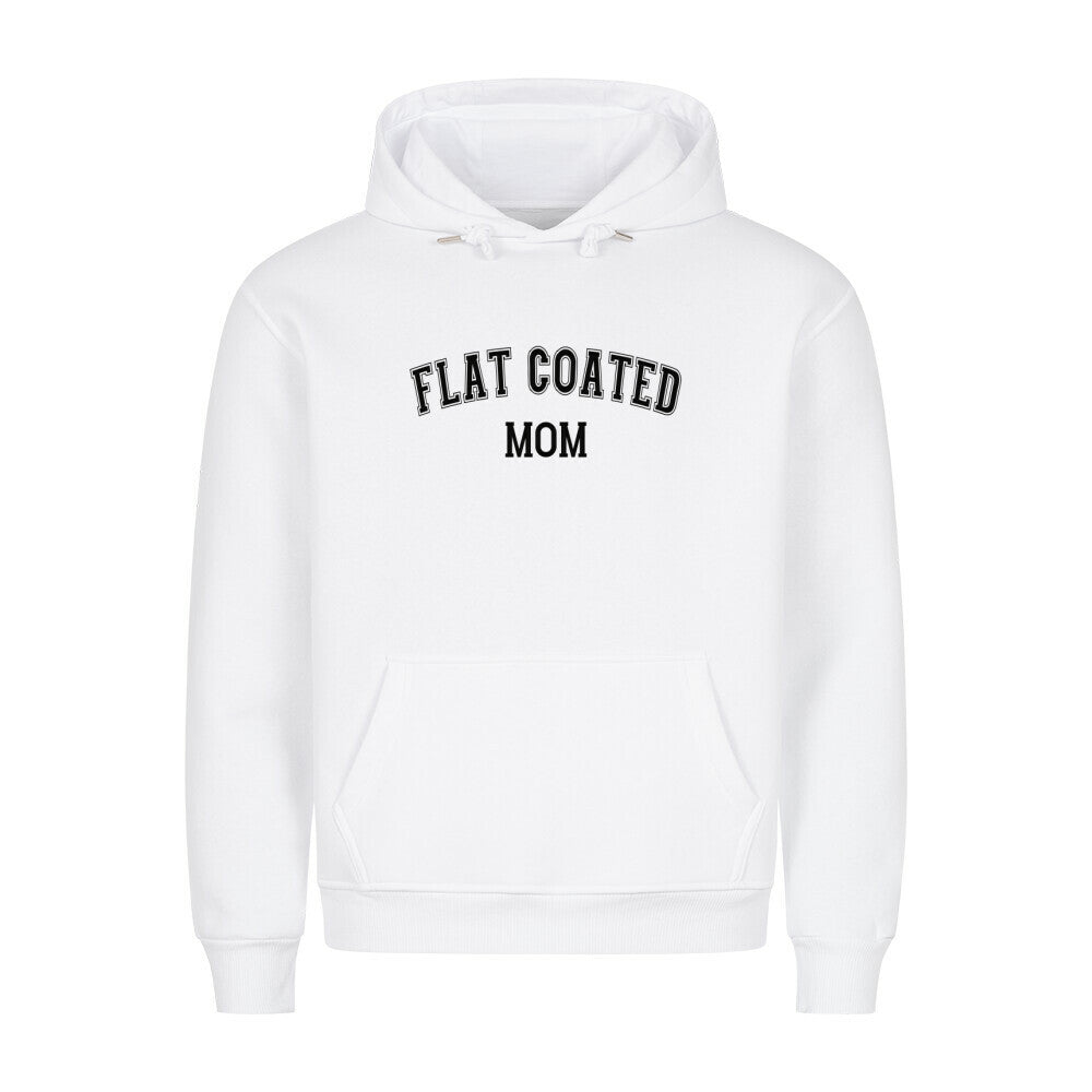 Premium Hoodie "Flat Coated Retriever - MOM" Weiß – hunde-shirt.de