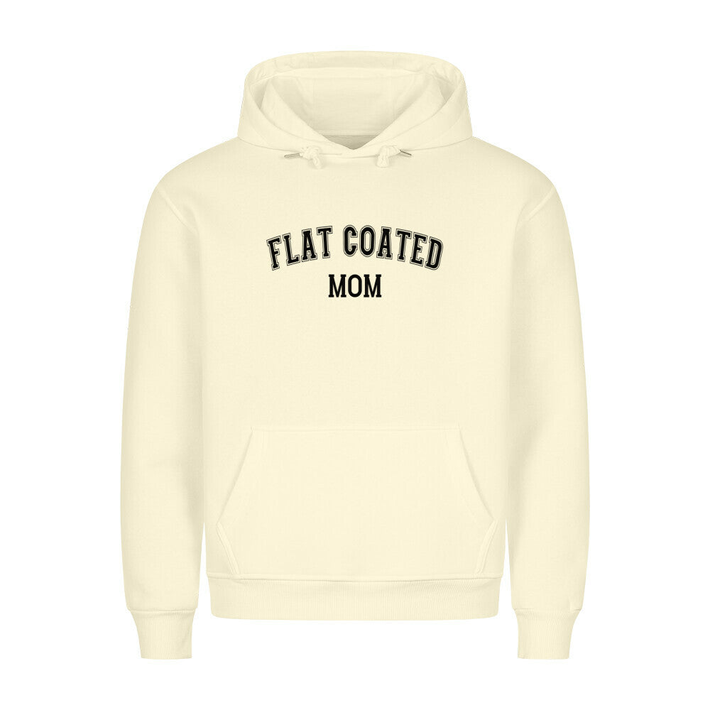 Premium Hoodie "Flat Coated Retriever - MOM" Beige – hunde-shirt.de