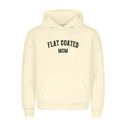 Premium Hoodie "Flat Coated Retriever - MOM" Beige – hunde-shirt.de