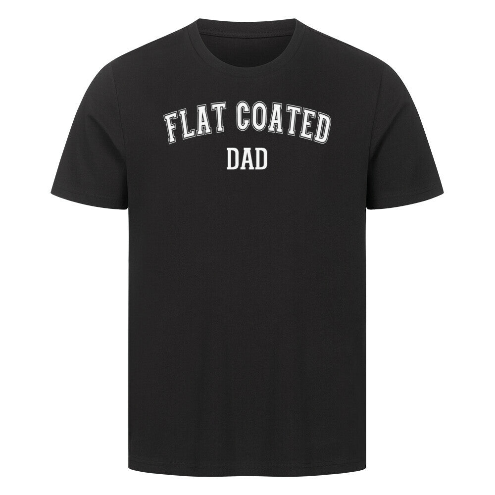 Premium T-Shirt "Flat Coated Retriever - DAD" Schwarz – hunde-shirt.de