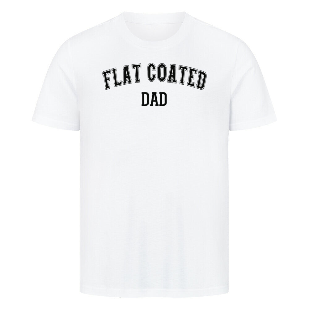 Premium T-Shirt "Flat Coated Retriever - DAD" Weiß – hunde-shirt.de