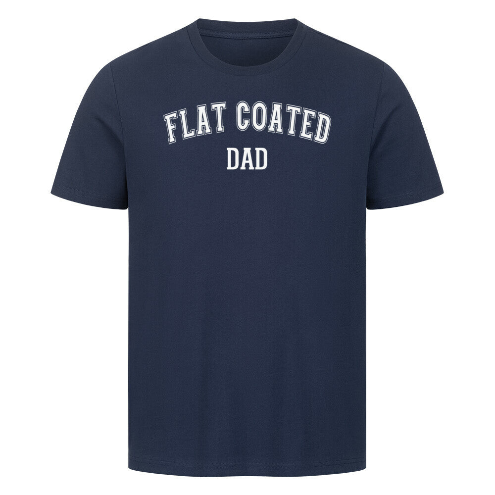 Premium T-Shirt "Flat Coated Retriever - DAD" French Navy – hunde-shirt.de