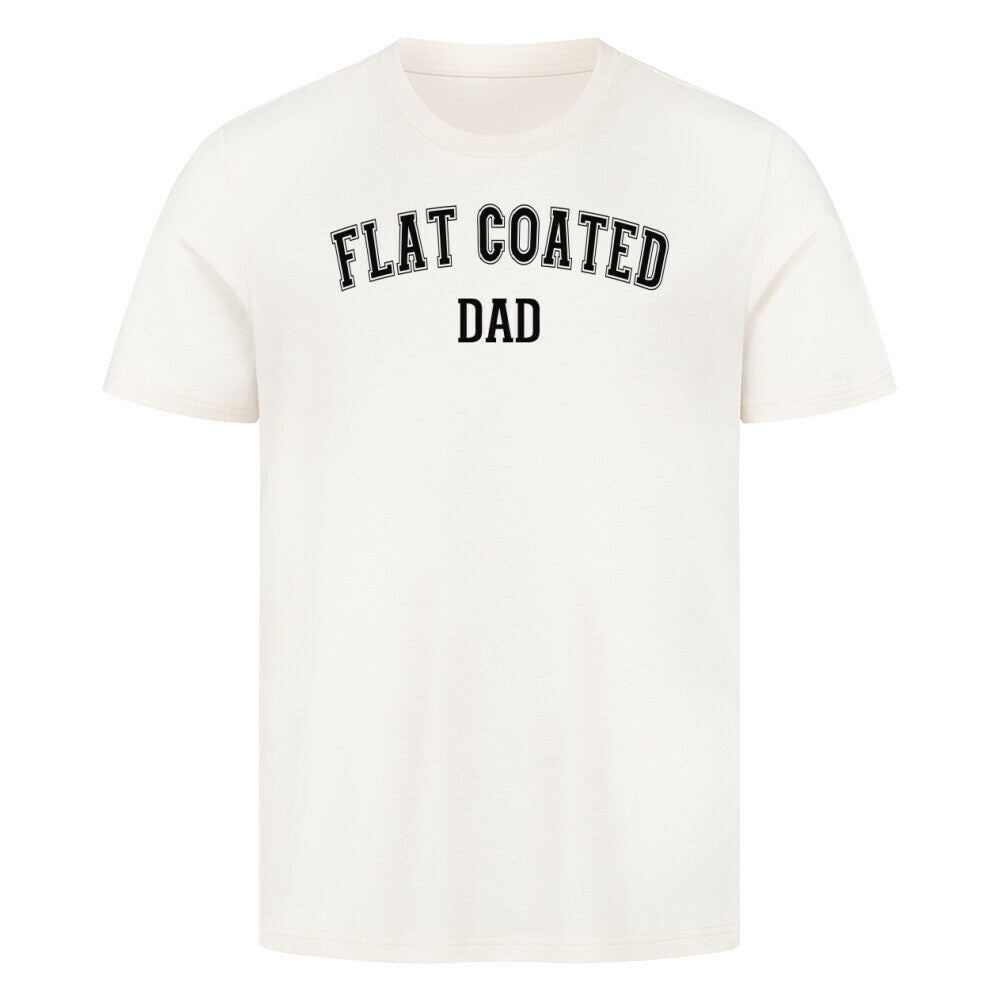 Premium T-Shirt "Flat Coated Retriever - DAD" Natural Raw – hunde-shirt.de