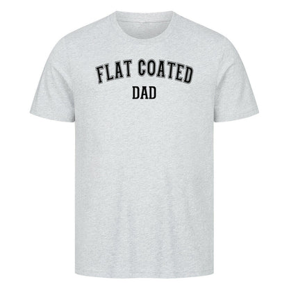 Premium T-Shirt "Flat Coated Retriever - DAD" Heather Grey – hunde-shirt.de