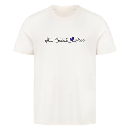 Premium T-Shirt "Flat Coated Retriever - Papa" Natural Raw – hunde-shirt.de