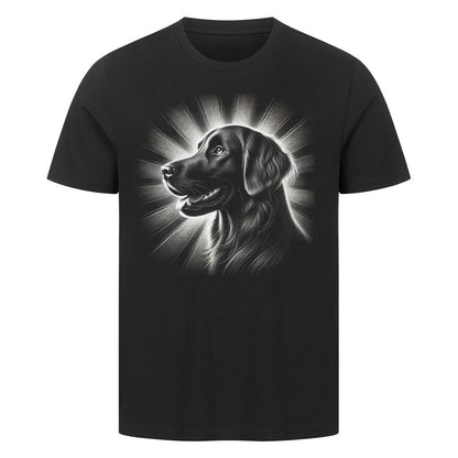 Premium T-Shirt "Flat Coated Retriever - Shine" Schwarz – hunde-shirt.de