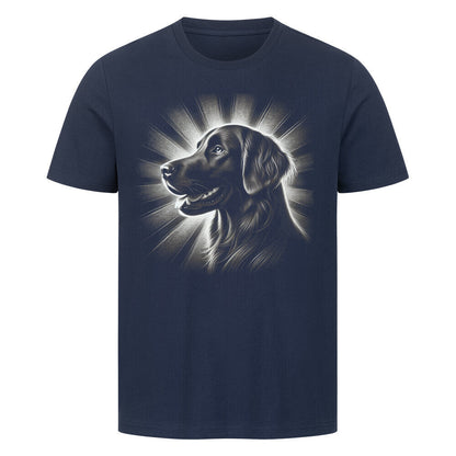 Premium T-Shirt "Flat Coated Retriever - Shine" French Navy – hunde-shirt.de
