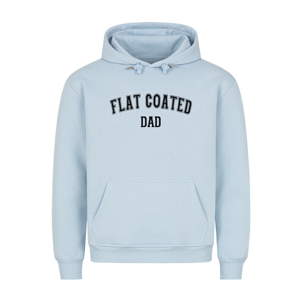 Premium Hoodie "Flat Coated Retriever - DAD" Babyblau – hunde-shirt.de