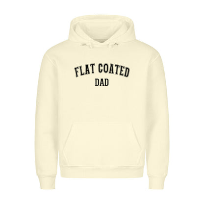 Premium Hoodie "Flat Coated Retriever - DAD" Beige – hunde-shirt.de