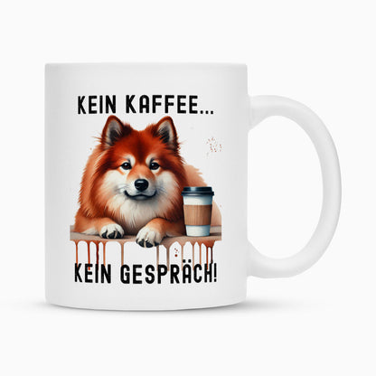 Tasse "Finnischer Spitz - Kein Kaffee..." Weiß – hunde-shirt.de