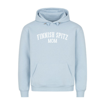 Premium Hoodie "Finnischer Spitz - MOM" Babyblau – hunde-shirt.de