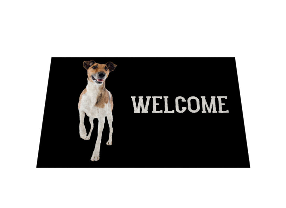 Fußmatte "Foxterrier ( Glatthaar ) -WELCOME" – hunde-shirt.de