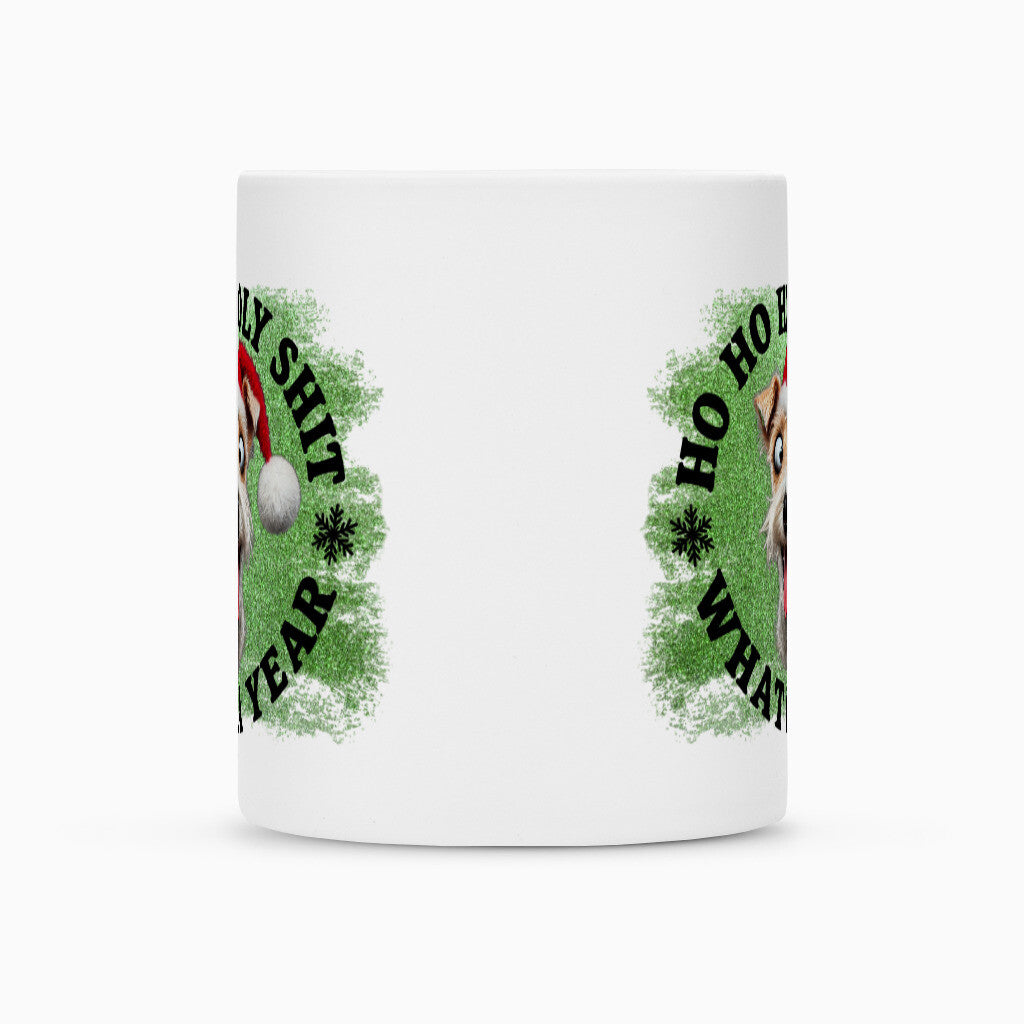 Tasse "Foxterrier ( Drahthaar ) - HO HO..." – hunde-shirt.de
