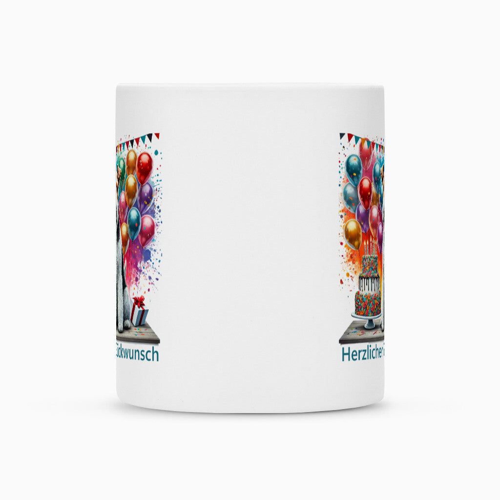 Tasse "Foxterrier ( Drahthaar ) - Herzlichen Glückwunsch" – hunde-shirt.de