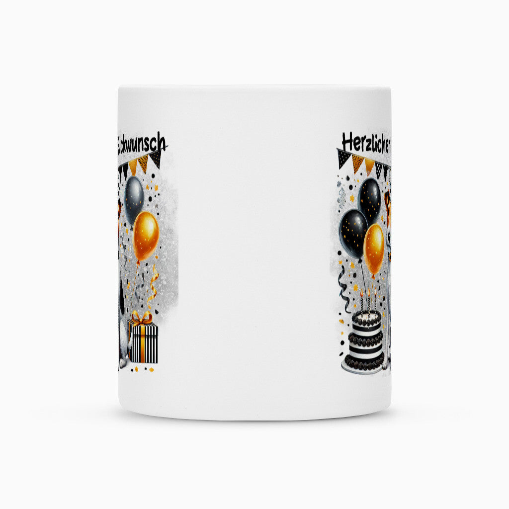 Tasse "Foxterrier ( Drahthaar ) - Glückwunsch" – hunde-shirt.de