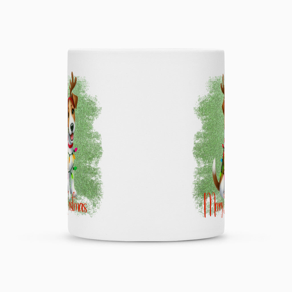 Tasse "Foxterrier ( Glatthaar ) - Funny Christmas" – hunde-shirt.de