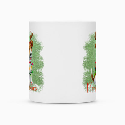 Tasse "Foxterrier ( Glatthaar ) - Funny Christmas" – hunde-shirt.de