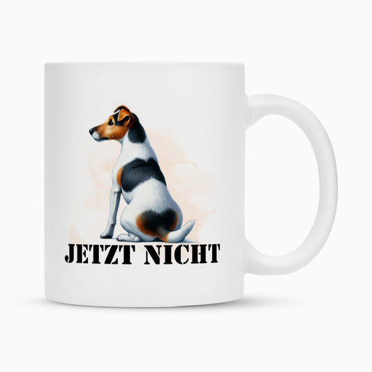 Tasse "Foxterrier ( Glatthaar ) - JETZT NICHT" Weiß – hunde-shirt.de