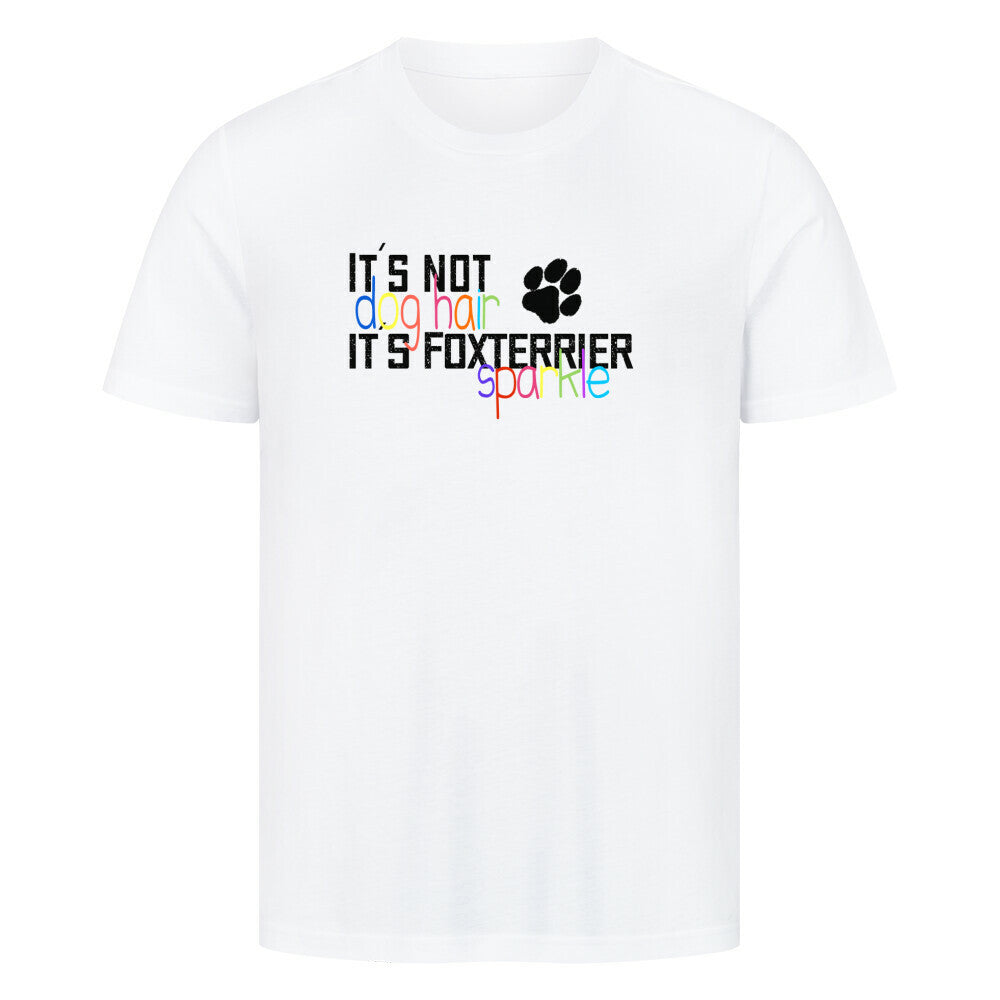 Premium T-Shirt "Foxterrier - Sparkle" Weiß – hunde-shirt.de