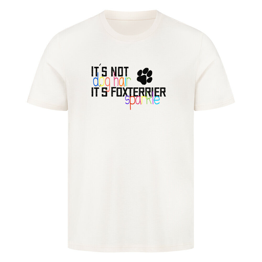 Premium T-Shirt "Foxterrier - Sparkle" Natural Raw – hunde-shirt.de