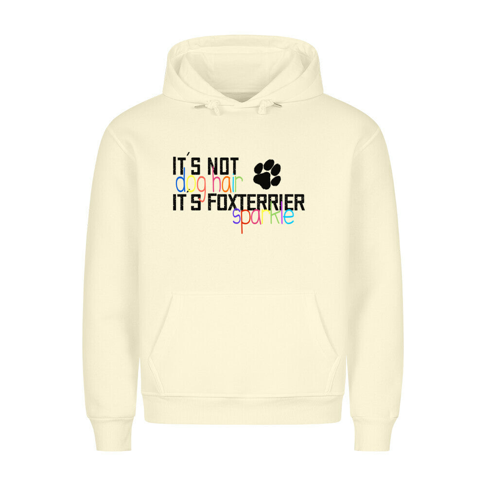 Premium Hoodie "Foxterrier - Sparkle" Beige – hunde-shirt.de