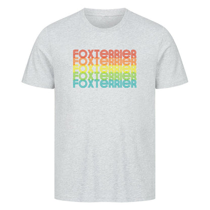 Premium T-Shirt "Foxterrier - RETRO" Heather Grey – hunde-shirt.de