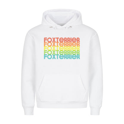 Premium Hoodie "Foxterrier - RETRO" Weiß – hunde-shirt.de