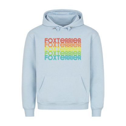 Premium Hoodie "Foxterrier - RETRO" Babyblau – hunde-shirt.de