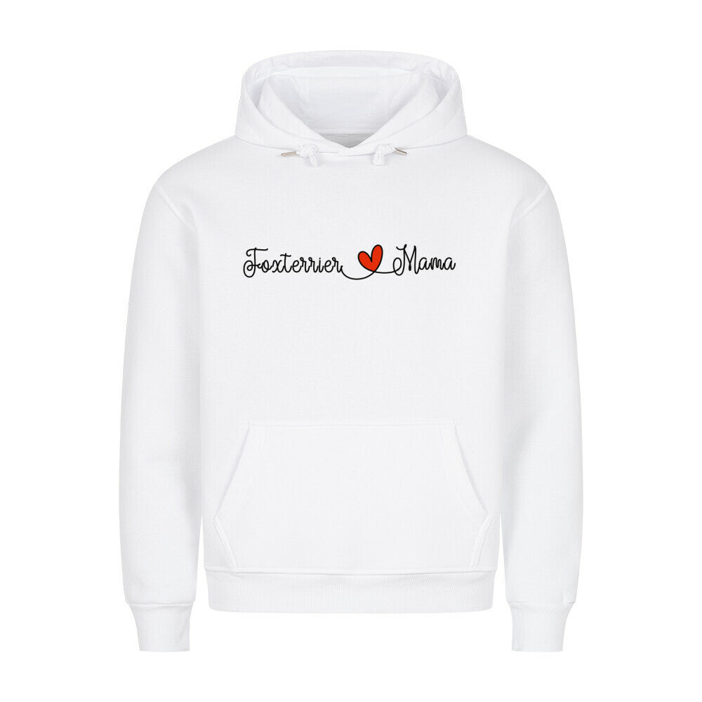 Premium Hoodie "Foxterrier - Mama" Weiß – hunde-shirt.de