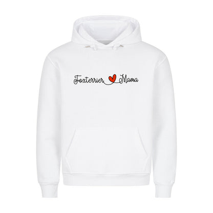 Premium Hoodie "Foxterrier - Mama" Weiß – hunde-shirt.de