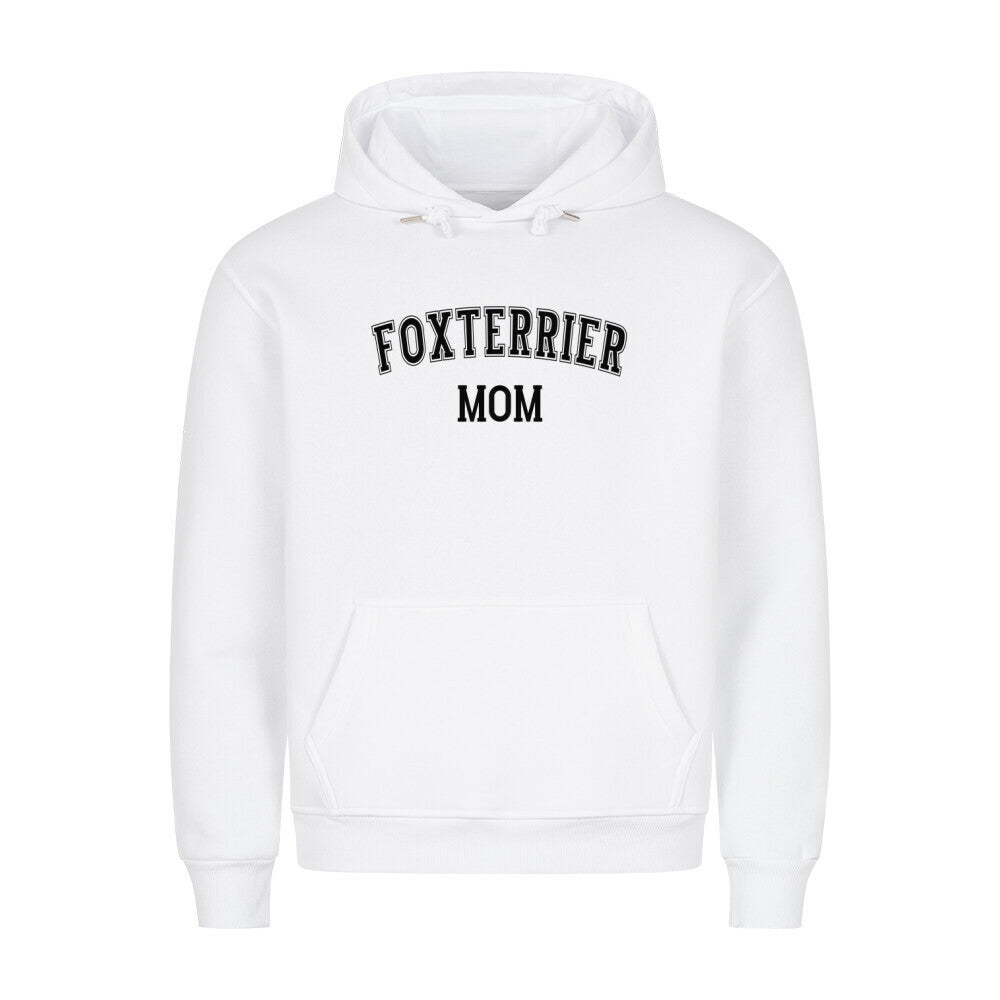 Premium Hoodie "Foxterrier - MOM" Weiß – hunde-shirt.de