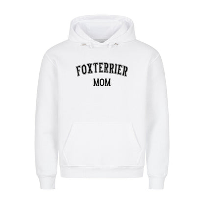 Premium Hoodie "Foxterrier - MOM" Weiß – hunde-shirt.de