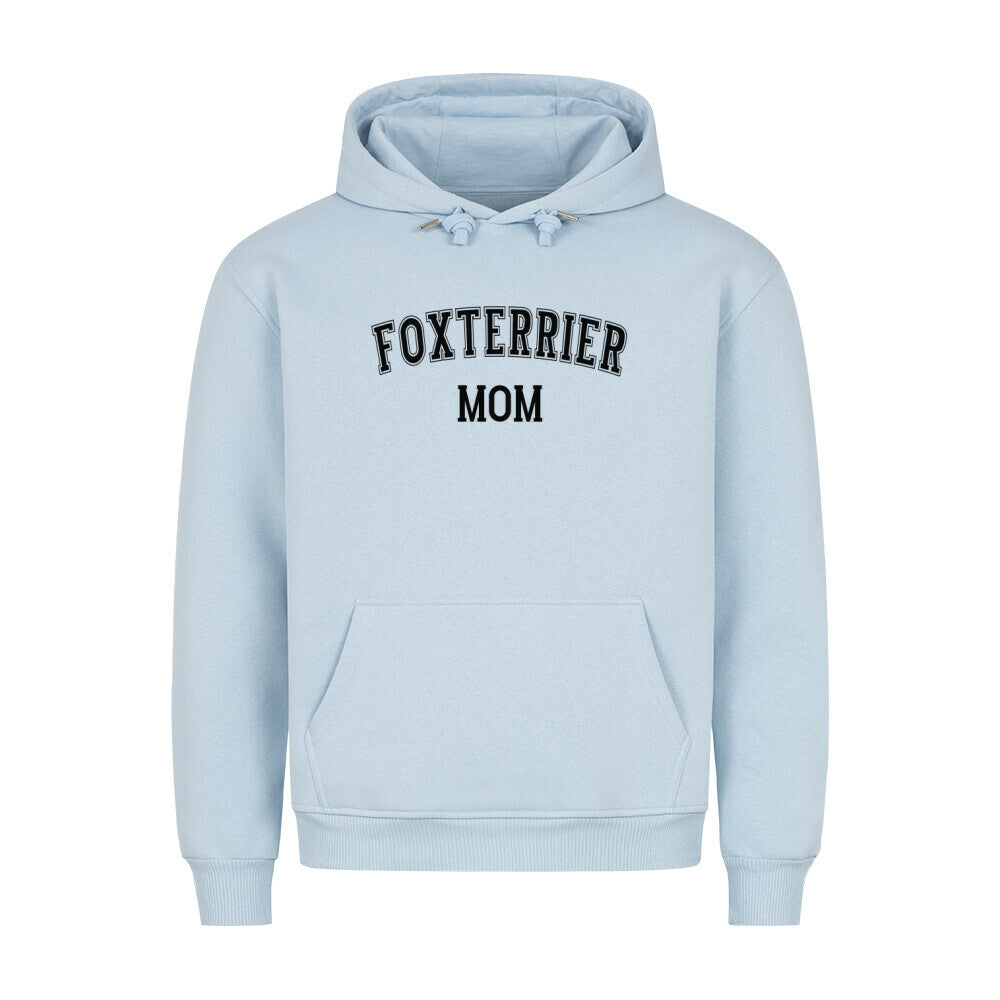 Premium Hoodie "Foxterrier - MOM" Babyblau – hunde-shirt.de