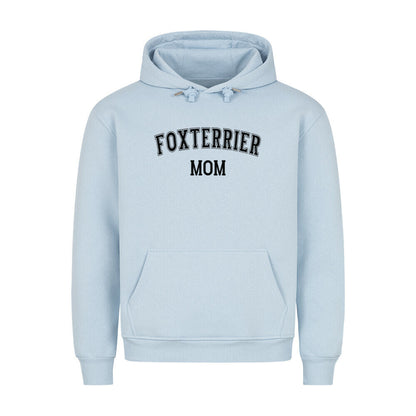 Premium Hoodie "Foxterrier - MOM" Babyblau – hunde-shirt.de