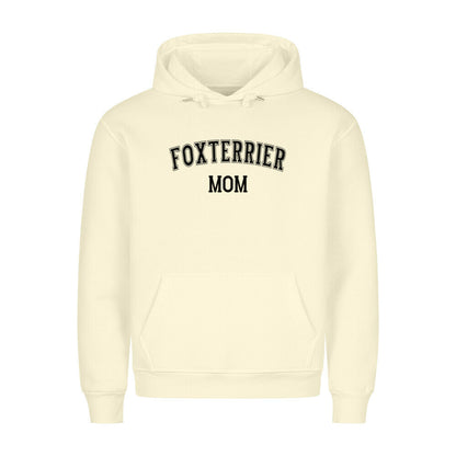 Premium Hoodie "Foxterrier - MOM" Beige – hunde-shirt.de