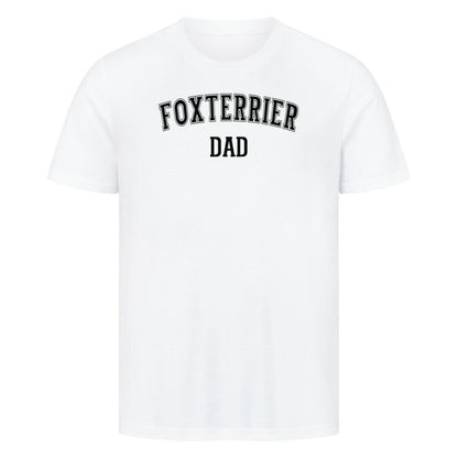 Premium T-Shirt "Foxterrier - DAD" Weiß – hunde-shirt.de