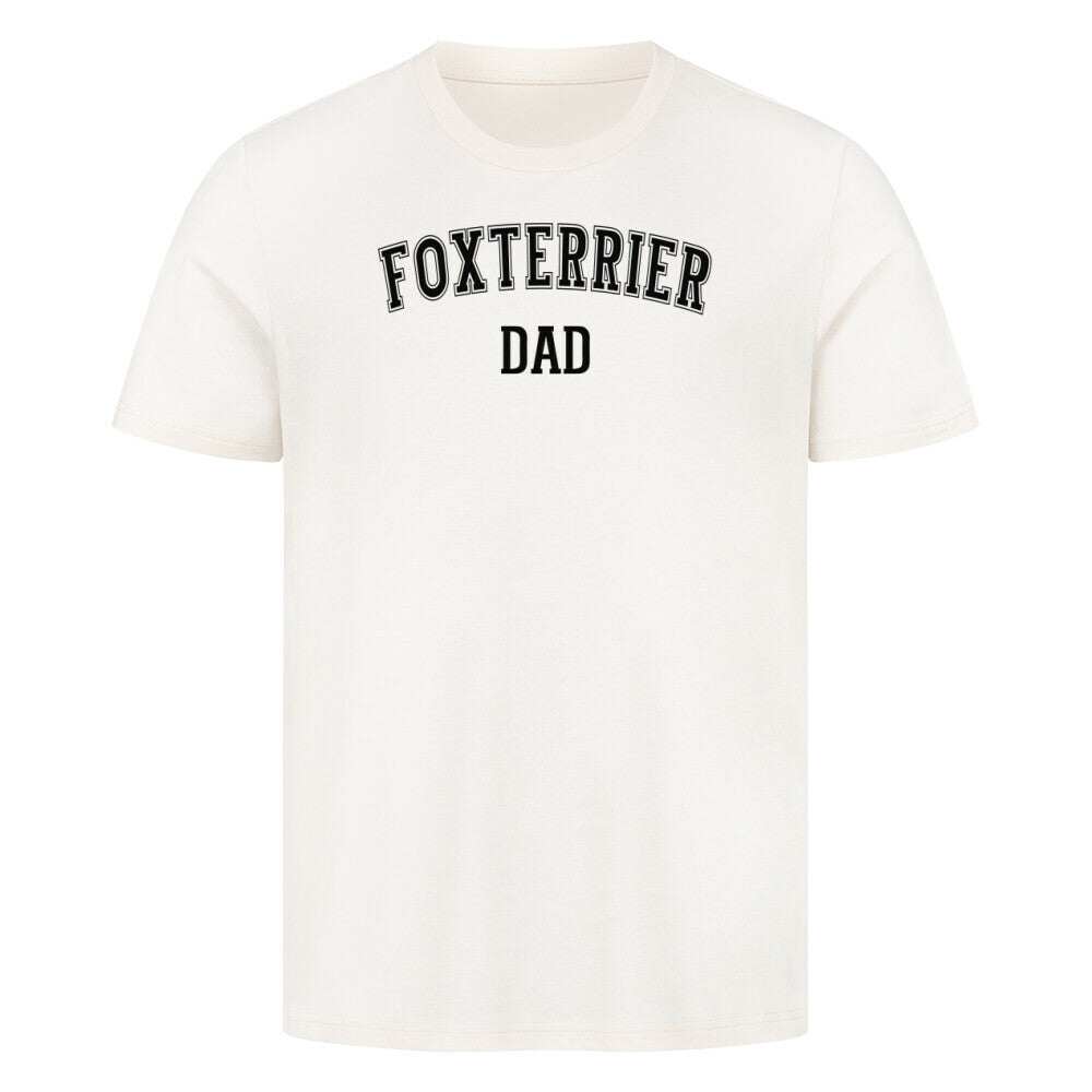 Premium T-Shirt "Foxterrier - DAD" Natural Raw – hunde-shirt.de
