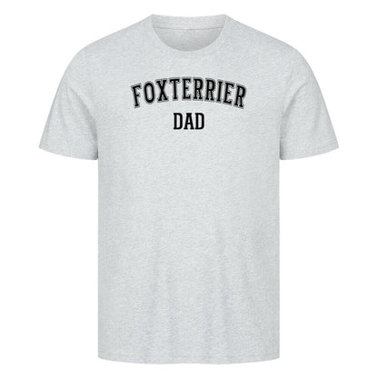 Premium T-Shirt "Foxterrier - DAD" Heather Grey – hunde-shirt.de