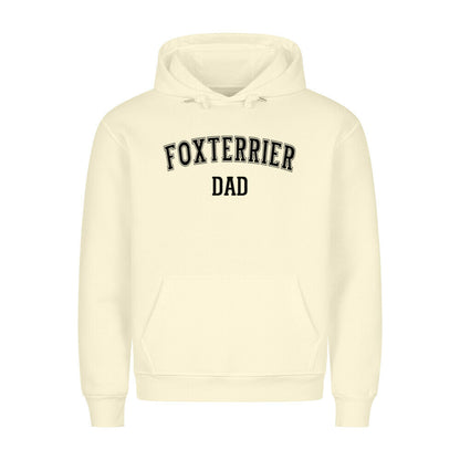 Premium Hoodie "Foxterrier - DAD" Beige – hunde-shirt.de