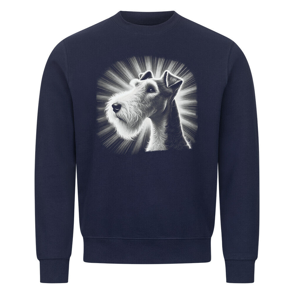 Premium Sweatshirt "Foxterrier ( Drahthaar ) - Shine" Navy Blue – hunde-shirt.de