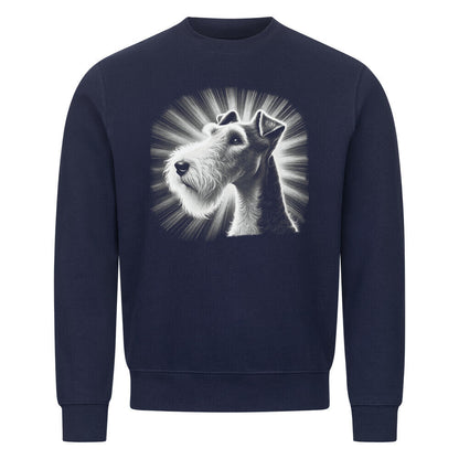 Premium Sweatshirt "Foxterrier ( Drahthaar ) - Shine" Navy Blue – hunde-shirt.de