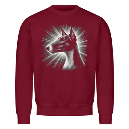 Premium Sweatshirt "Foxterrier ( Glatthaar ) - Shine" Burgunder – hunde-shirt.de