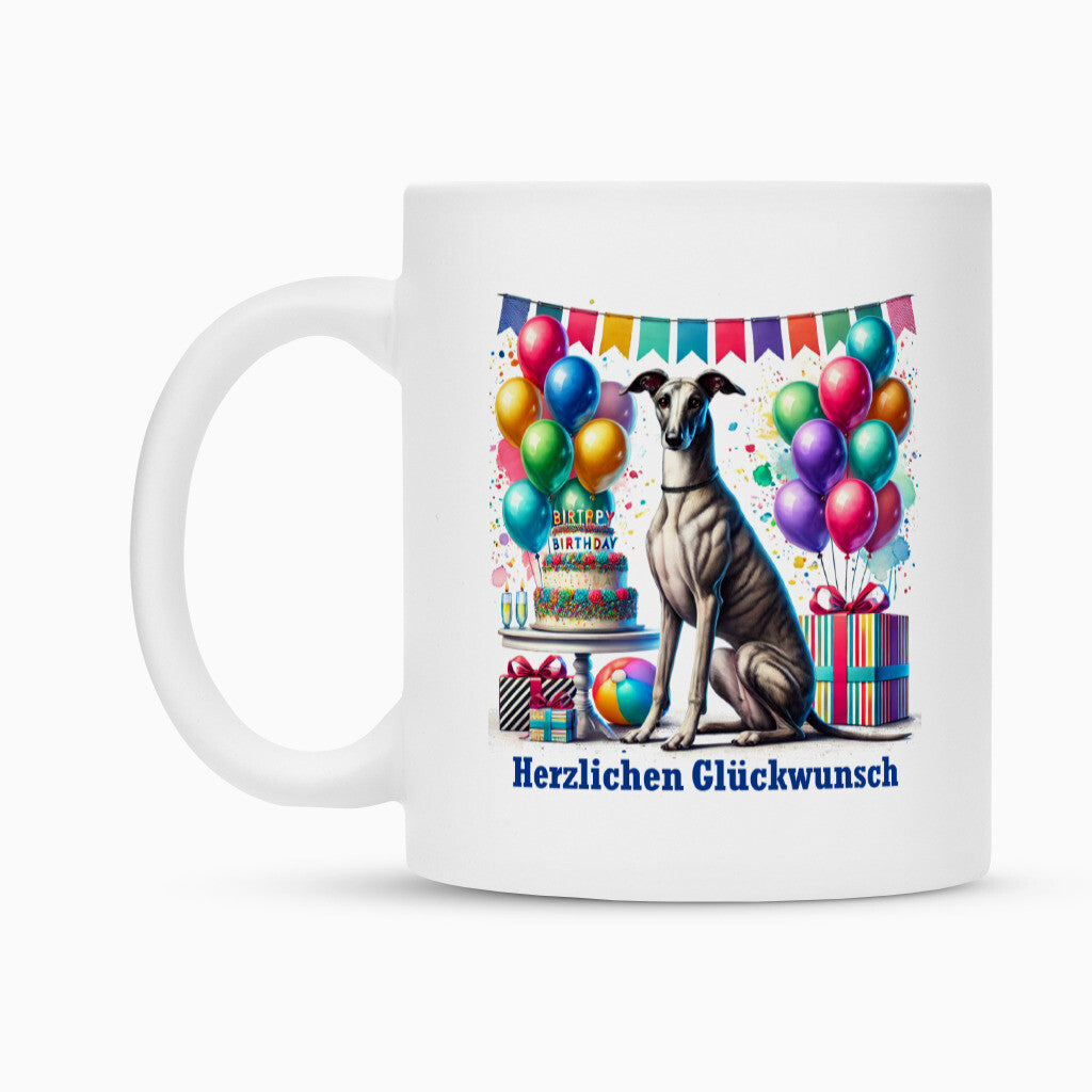 Tasse "Galgo - Herzlichen Glückwunsch" – hunde-shirt.de