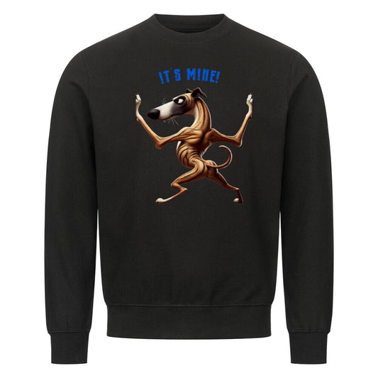 Premium Sweatshirt "Galgo - It´s mine" Schwarz – hunde-shirt.de