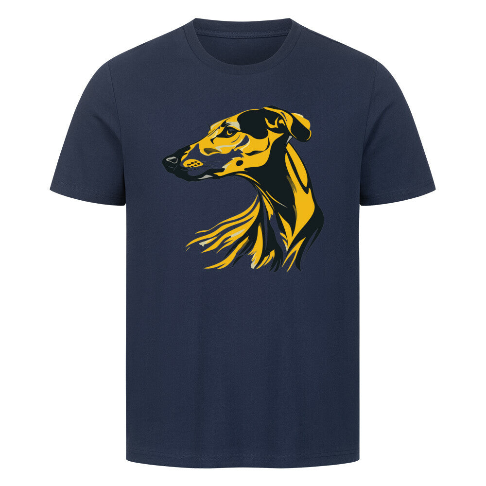 Premium T-Shirt "Galgo - Rush" French Navy – hunde-shirt.de